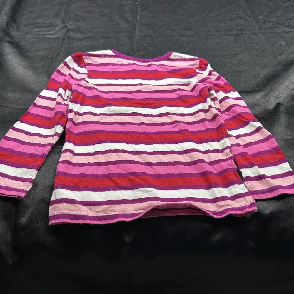 Old Navy Girls Pink Striped Long Sleeve Shirt Size‎ 4T
